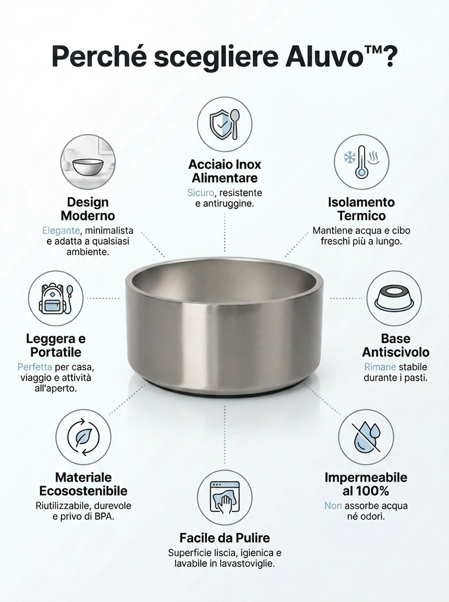 Aluvo™ - Ciotola In Acciaio