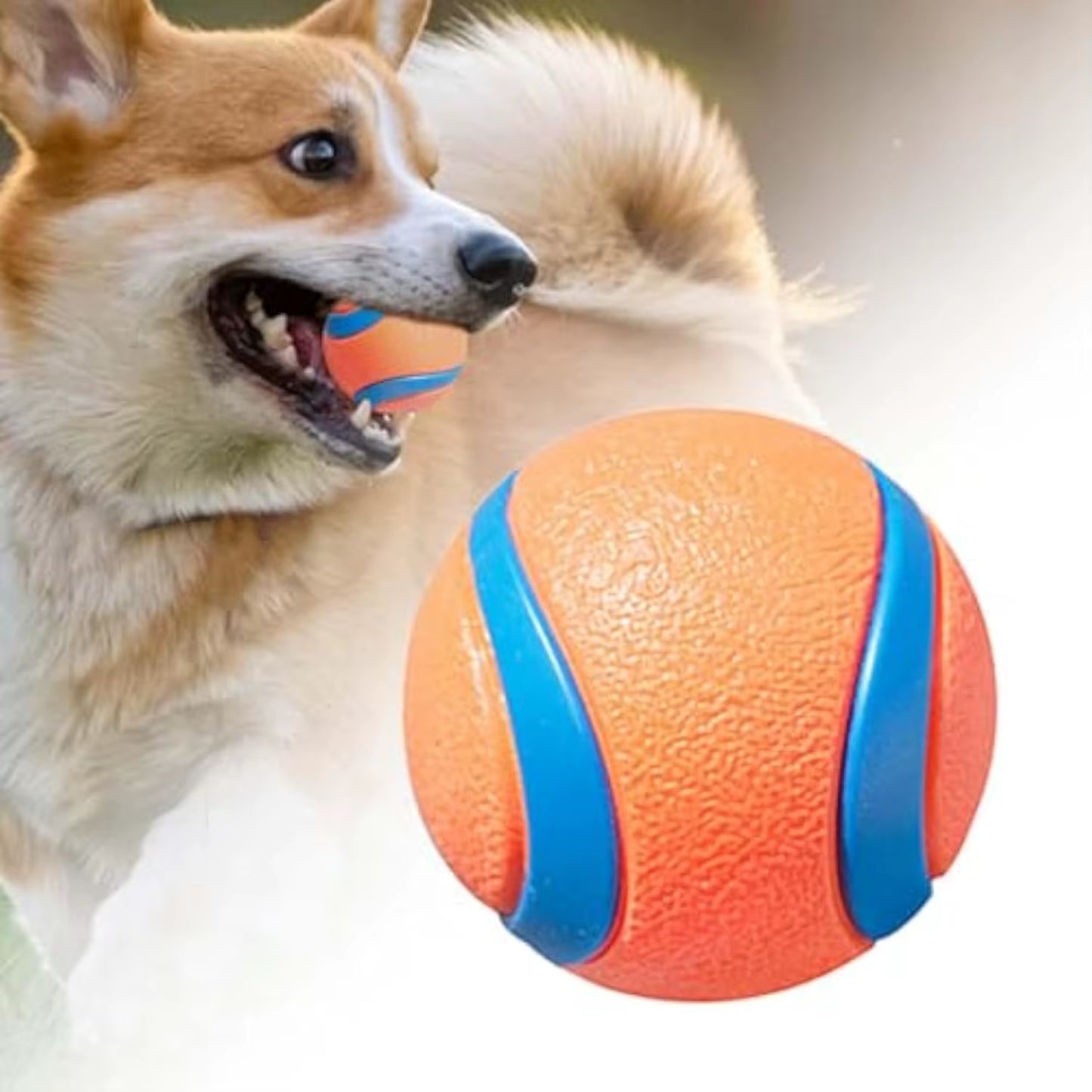 Ultra Highly Visible Bouncing and Floating Durable Rubber Super Bouncy Ball Sound Balls Horse Dog Tennis Toy Floats in Water