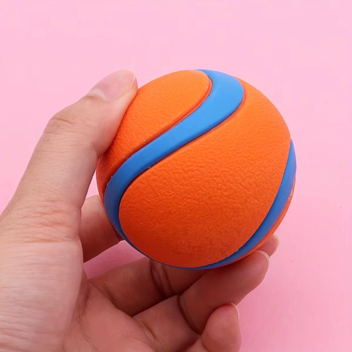 Ultra Highly Visible Bouncing and Floating Durable Rubber Super Bouncy Ball Sound Balls Horse Dog Tennis Toy Floats in Water