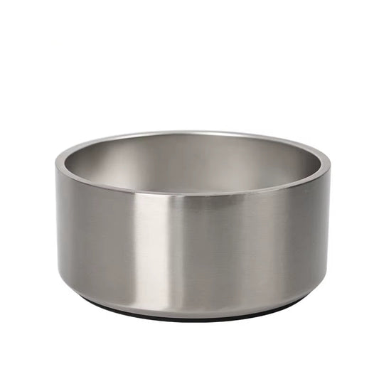 Stainless Steel Insulated Non-Slip Waterproof Eco-Friendly Stylish Dog Food Bowl Portable Love Design for Outdoor Use