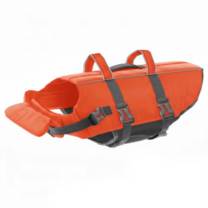 Custom Dog Life Jacket Vest Swimming Boating Kayaking Pet Ripstop Buoyancy Lifesaver Rescue with Handle Bright Green