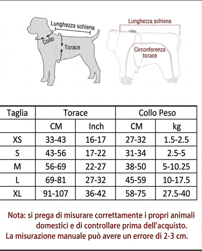 Giubbotto di salvataggio Floa per cani, taglie

